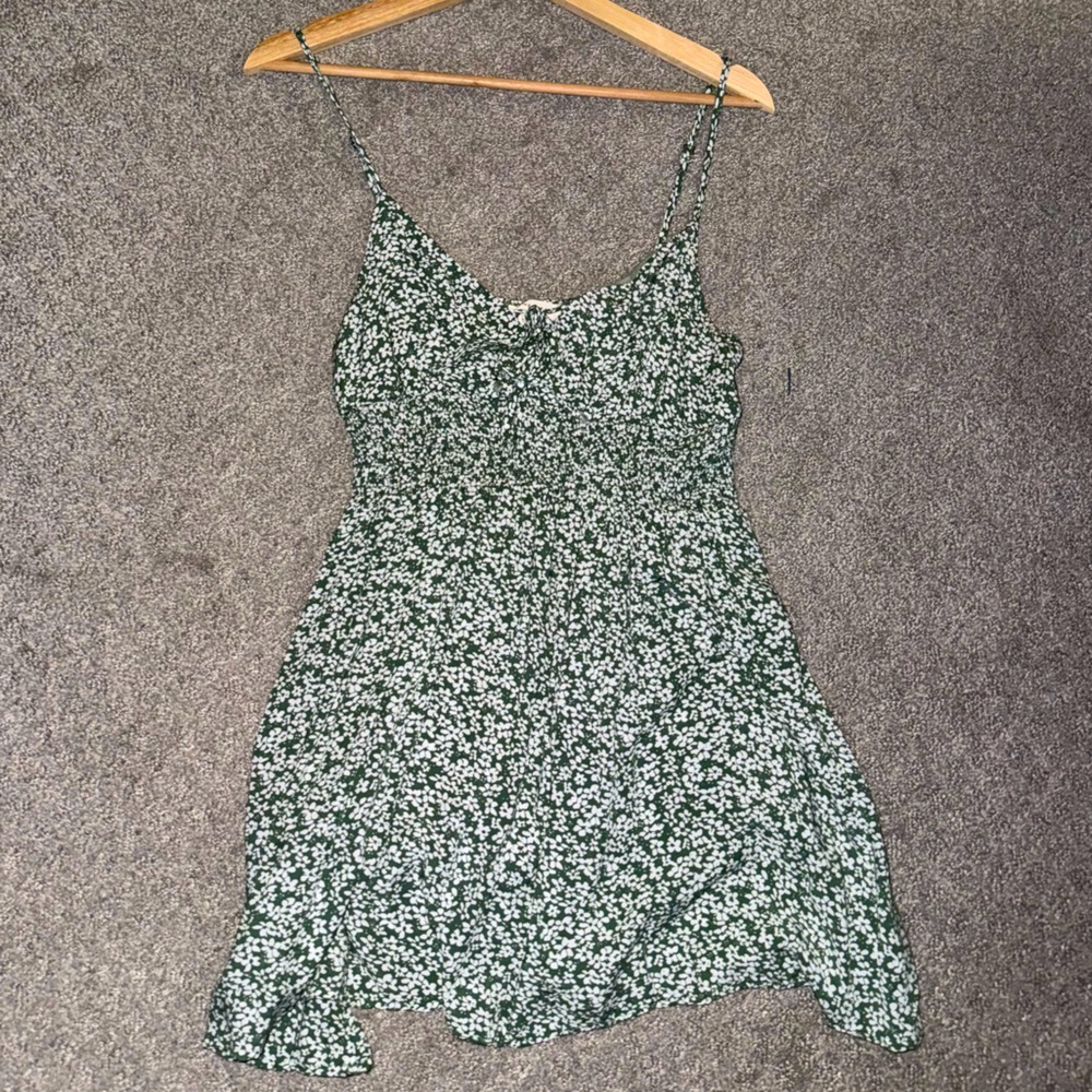 LA Hearts floral green sun dress